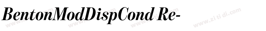 BentonModDispCond Re字体转换